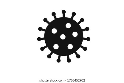 Icono del virus Corona Icono Ilustración vectorial sobre fondo blanco