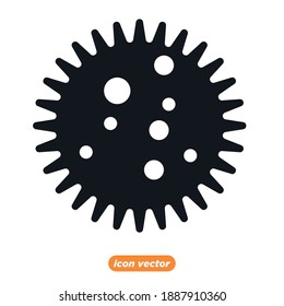 Corona virus icon template color editable. Coronavirus 2019-nCoV symbol vector illustration for graphic and web design.