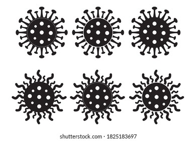 Corona virus icon template. Design vector illustration