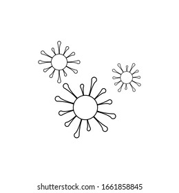 Corona virus icon vector design template