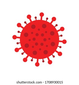 Corona virus icon vector design template. Covid-19 visual illustration concept.