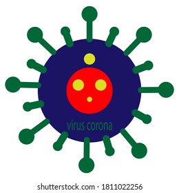 Corona virus icon vector design illustration