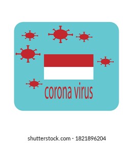 Corona virus icon vector design illustration