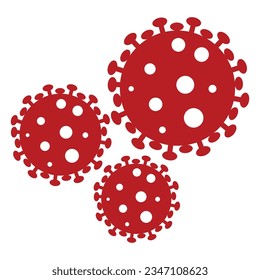corona virus icon vector, eps 10