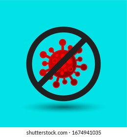Corona virus icon vector illustration