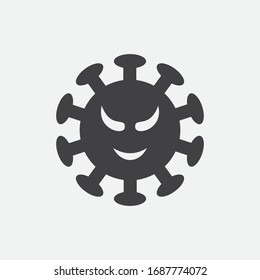 Corona Virus Icon Vector Illustration