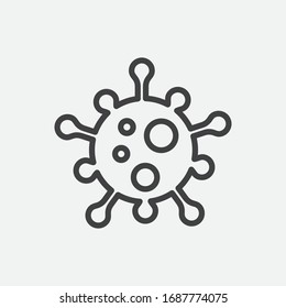 Corona Virus Icon Vector Illustration