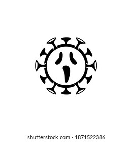 Ilustración del vector del icono del virus Corona