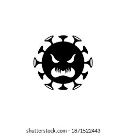 Ilustración del vector del icono del virus Corona