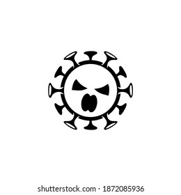 Ilustración del vector del icono del virus Corona