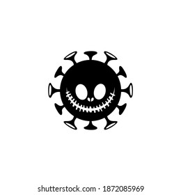 Ilustración del vector del icono del virus Corona