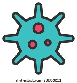 Corona Virus  Icon Vector Illustration 
