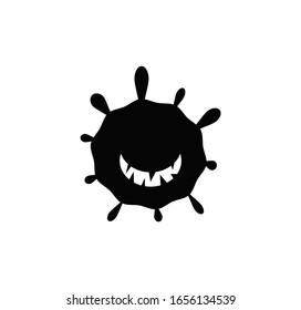 Corona virus icon vector logo template