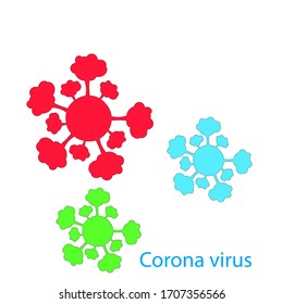 Diseño de ilustraciones de plantillas de logotipo de vectores de virus Corona