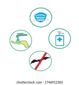 El icono del Corona Virus es un icono vector muy adecuado para ser utilizado como parte de las imágenes de afiches, folletos de redes sociales y otros