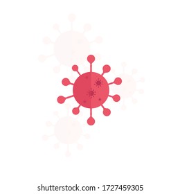 Corona virus Icon.Coronavirus 2019-nCoV.Corona Virus prevention ilustration of corona virus.
