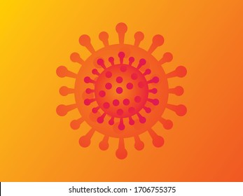 corona virus iconic vector design 
