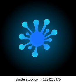 corona virus illustration design element