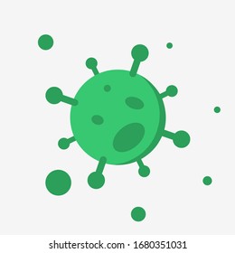 corona virus illustration with isolated background