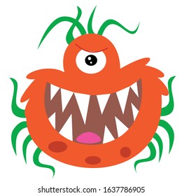 Corona Virus Illustration. Novel Corona virus vector illustration. Cute Virus Vector Illustration. Wuhan Virus