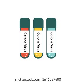 Ilustración de virus Corona, icono de diseño vectorial, plantilla