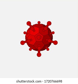 corona virus illustration vector design