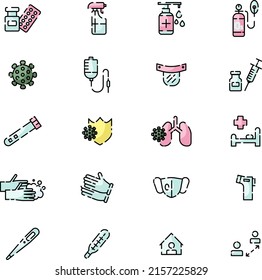 Corona virus, illustration, vector on a white background.