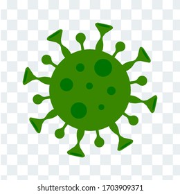 Corona Virus,  ilustration of corona virus. 
Global Spread, Concept of Icon covid-19