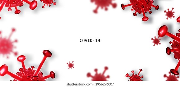 Fondo de la imagen del virus Corona Contiene mensajes y virus