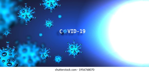 Corona virus image background Contains messages and viruses