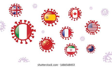 Corona Virus infected countries around the world, Pandemic viruses Spreading Fast