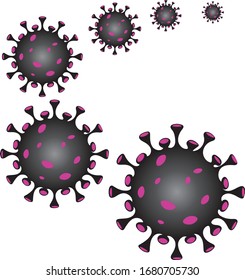 Corona Virus. Infection Desease.Vector Corona