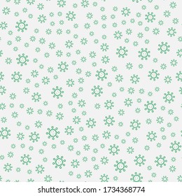 Corona virus, infection, microbe, virus, atom, bacillus, infection, Coronavirus, vector seamless pattern. Vector illustration for packaging, banner, background.