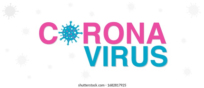 Corona virus infection vector banner background