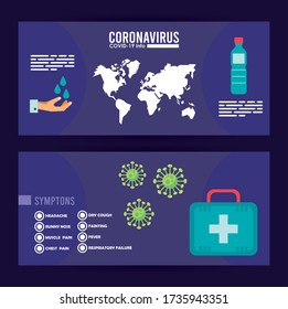 corona virus infographic with prevention methods vector illustration design