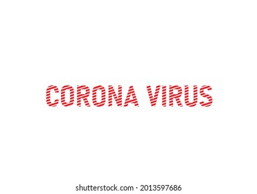 Corona Virus Letter Logo and T shirt Design Template