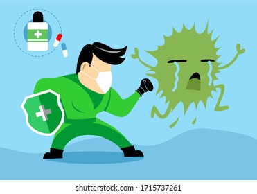 Símbolo de bloqueo del virus Corona. La pandemia del virus de la corona pone a los países en un punto muerto. Bloqueo del concepto de brote de virus Corona signo de virus Bacteria Scheme Vector Icon. Neumonía en Wuhan China.