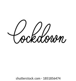 Corona virus Lock down symbol. Lock down concept for virus outbreak corona virus, logo design vector.
