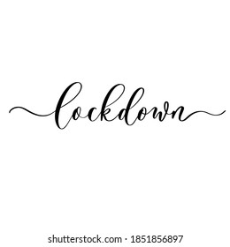 Corona virus Lock down symbol. Lock down concept for virus outbreak corona virus, logo design vector.