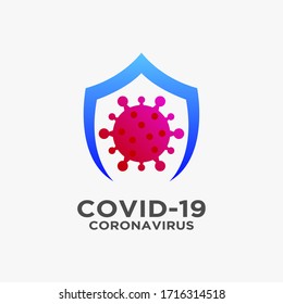 Corona virus logo design inspiration