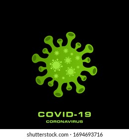 Corona virus logo design template