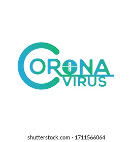 Corona virus Logo Design Template 