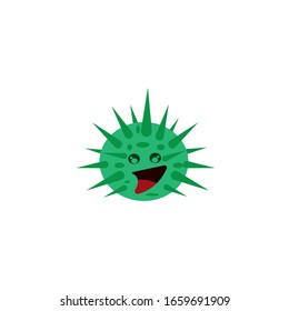 Corona virus logo design vector illustration
