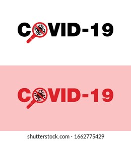 Corona virus logo design vector. Covid-19 icon vector