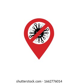 Corona virus logo design vector. Covid-19 icon vector