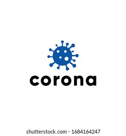 Corona Virus Logo Design Vector Image Illustration