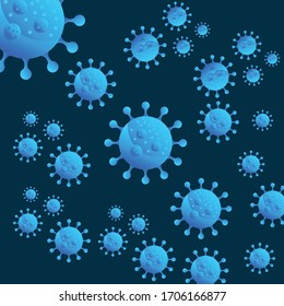 Corona virus logo design vector illustration