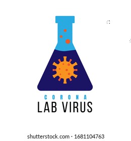 Corona Virus Logo template for Lab, Hospital, Info graphic, Website, Brochure and Medicine