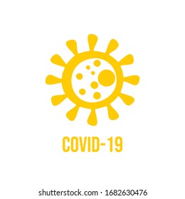 Vektorillustration des Corona-Virus-Logos