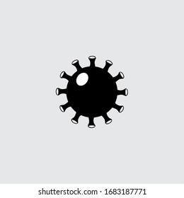 ilustración vectorial del logotipo del virus corona